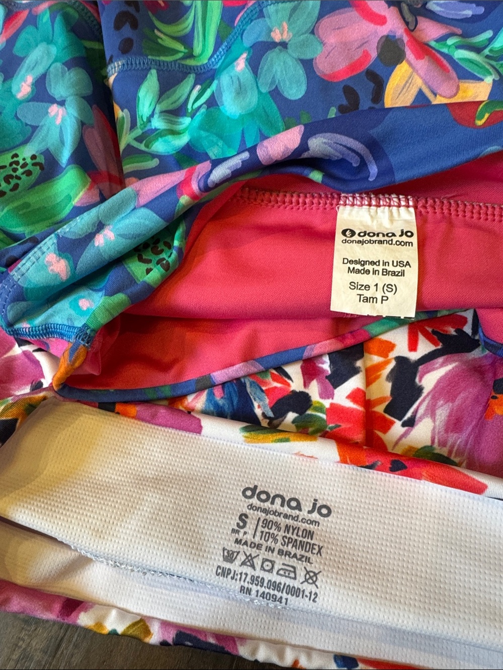 Dona Jo Floral Activewear Set - Skorts & Sports Bra - Picture 3 of 5